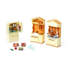 Sylvanian Families set - kuchynská linka s chladničkou