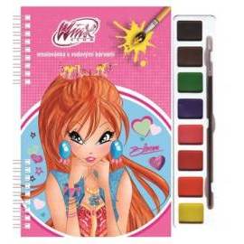 Winx Club Bloom - Omalovánky s vodovými barvami