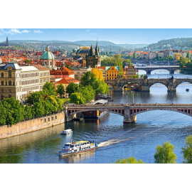 Castorland View of Bridges in Prague 500