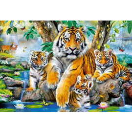 Castorland Tigers by the Stream 1000