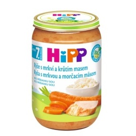 Hipp Ryža s mrkvou a morčacím mäsom 220g