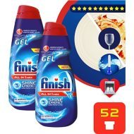 Reckitt Benckiser Finish Gel All-in-1 Shine & Protect 2x650ml - cena, srovnání