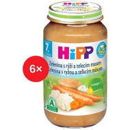 Hipp Bio Zelenina s ryžou a teľacím mäsom 6x220g - cena, srovnání