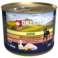 Ontario Mini Goose Cranberries Dandelion and linseed oil 200g - cena, srovnání