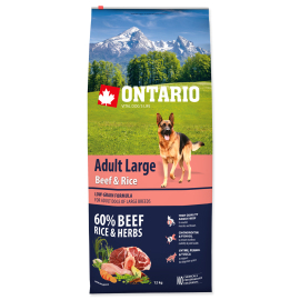 Ontario c v bv Adult Large Beef & Rice 12kg