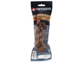 Ontario Rawhide Snack Twisted Stick 15cm 1ks