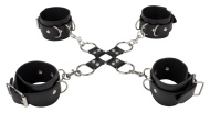 Ouch! Leather Hand And Legcuffs - cena, srovnání