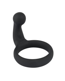 Black Velvet Cock Ring With Stimulator