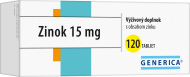 Generica Zinok 15mg 120tbl - cena, srovnání