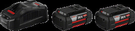 Bosch 2x GBA 36V 6.0Ah + GAL 3680 CV