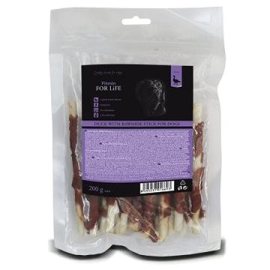 Fitmin FFL Dog treat duck with rawhide stick 200g