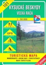 Kysucké Beskydy - Veľká Rača - turistická mapa č. 101