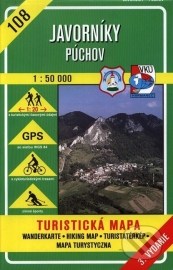 Javorníky - Púchov - turistická mapa č. 108