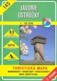 Javorie - Ostrôžky - turistická mapa č. 145