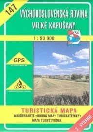 Východoslovenská rovina - Veľké Kapušany - turistická mapa č. 147