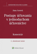 Postupy účtovania v jednoduchom účtovníctve - Komentár - cena, srovnání