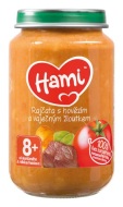 Nutricia Hami Paradajky s hovädzím a vaječným žĺtkom 200g - cena, srovnání