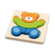 Viga Drevené puzzle pre najmenších Medvedík - cena, srovnání