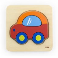 Viga Drevené puzzle pre najmenších Auto - cena, srovnání