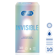 Durex Invisible Superthin 10ks - cena, srovnání
