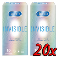 Durex Invisible Superthin 20ks - cena, srovnání
