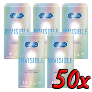 Durex Invisible Superthin 50ks - cena, srovnání