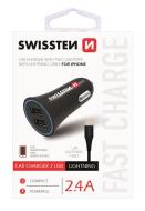 Swissten CL 2xUSB 2.4A + Kábel Lightning 1.2m - cena, srovnání