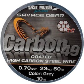 Savage Gear Carbon49 0,70 mm 23 kg 50 lb 10 m Coated Grey