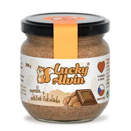Lucky Alvin Mandle + mliečna čokoláda 200g