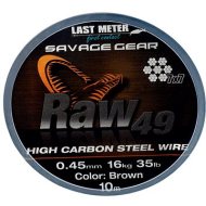 Savage Gear Raw49 0,45 mm 16 kg 35 lb 10 m Uncoated Brown - cena, srovnání