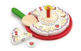 Lamps Drevená narodeninová torta krájanie