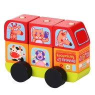 Cubika 13197 Minibus šťastné zvieratká - cena, srovnání