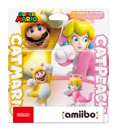 Nintendo Amiibo Smash Cat Mario and Cat Peach