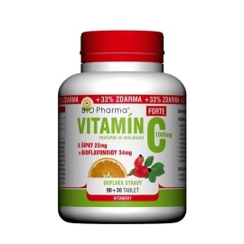 Bio-Pharma Vitamín C so šípkami 1000mg 120tbl