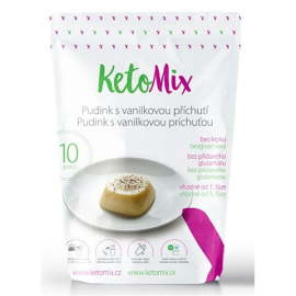 Ketomix Proteínový puding s vanilkovou príchuťou 300g