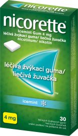 Mcneil Manufacturing Nicorette Icemint 4mg 30ks