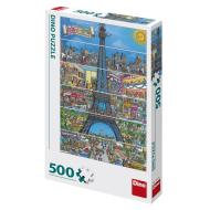 Dino Eiffelova Veža Kreslená 500 Puzzle - cena, srovnání
