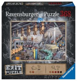 Ravensburger 164844 Exit : V továrne na hračky 368 dielikov