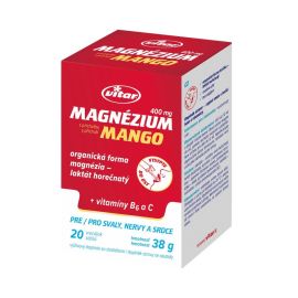 Vitar Magnézium 400mg + vitamíny B6 a C 20ks