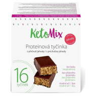 Ketomix Proteínové tyčinky s príchuťou jahody 16x40g - cena, srovnání