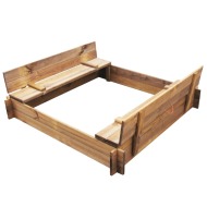 vidaXL impregnované drevo - štvorcové