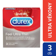 Durex Feel Ultra Thin 3ks - cena, srovnání