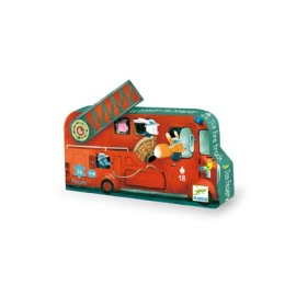 Djeco Puzzle Požiarnické auto