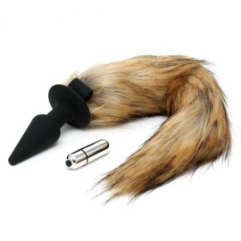 Rimba Silicone Butt Plug with Fox Tail