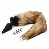 Rimba Silicone Butt Plug with Fox Tail - cena, srovnání