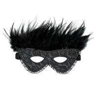 Rimba Satin Look Feather Mask - cena, srovnání