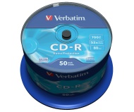 Verbatim CD-R 700MB 52x 50ks - cena, srovnání