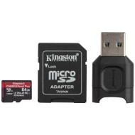 Kingston Micro SDXC Canvas React Plus UHS-II V90 64GB - cena, srovnání
