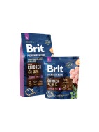 Brit Premium By Nature Junior S 1kg - cena, srovnání
