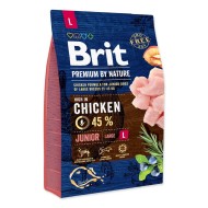 Brit Premium Dog by Nature Junior L 3kg - cena, srovnání